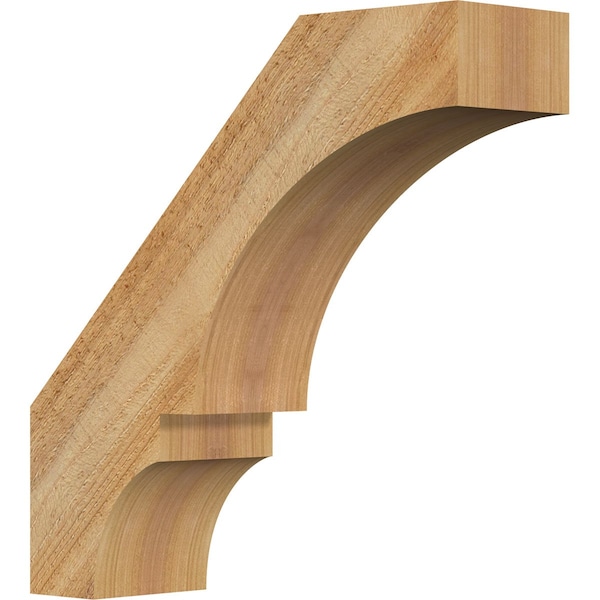 Ekena Millwork 4"W x 14"D x 14"H Balboa Rough Sawn Knee Brace, Western Red Cedar BRC04X14X14BOA00RWR - main